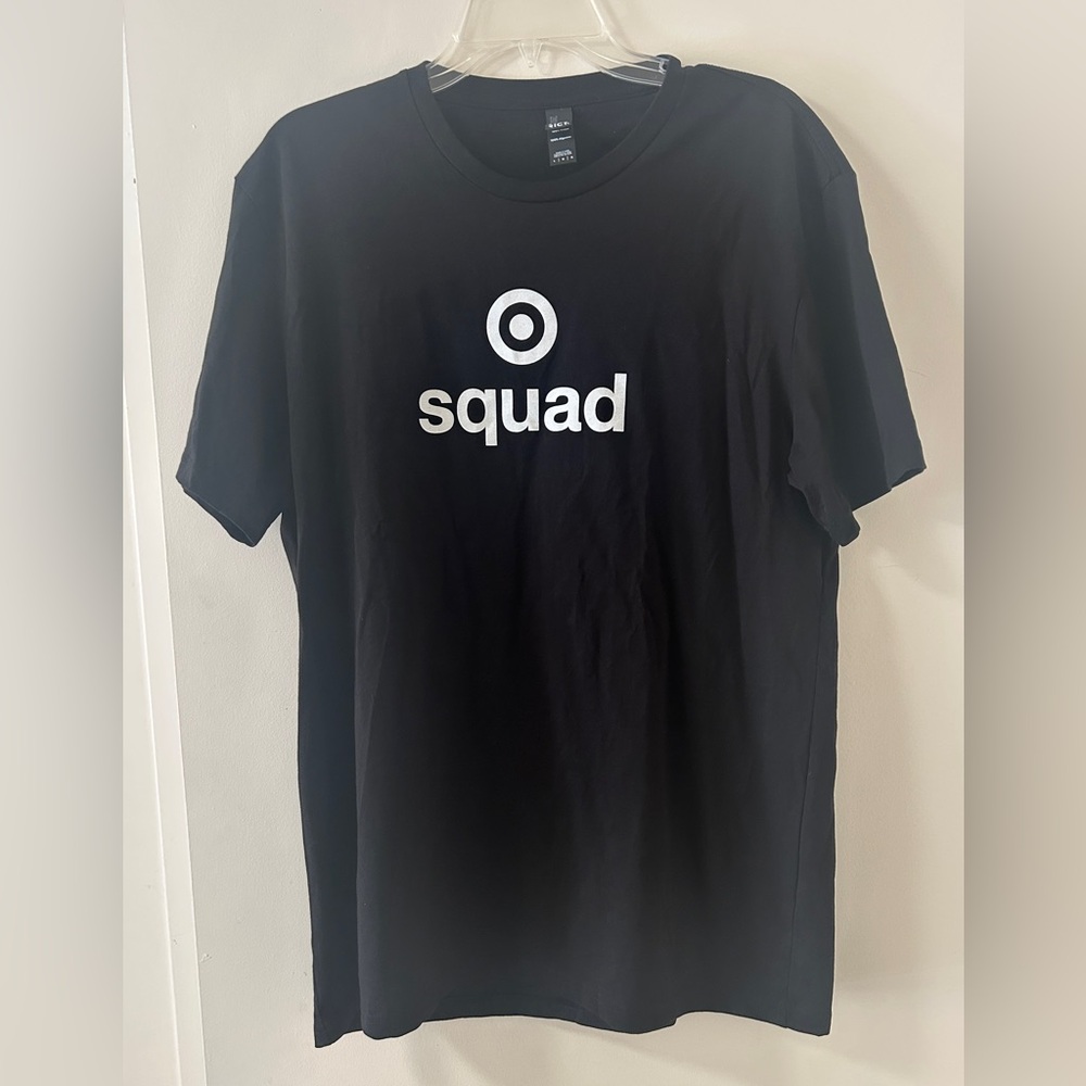 Black Target squad Large T shirt